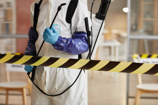 Professional Biohazard Cleanup technician working in Eden, UT